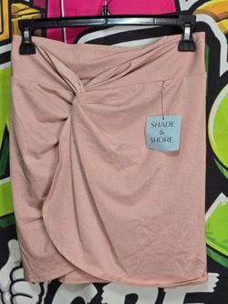 Shade & Shore Women's Twist Front Swim Skirt – Size Small (4-6) – New with Tags