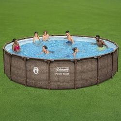 BRAND NEW 18 ft x 48” ABOVE GROUND POOL ALBERCA GRANDE TOTALMENTE NUEVA DE 18 PIES X 48”