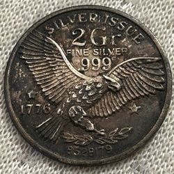 .999 2gram Silver Commemorative Medallion 
