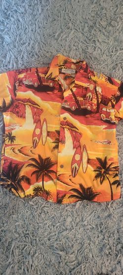 Boys Hawaiian  Shirt   Sz 12/14 .from Hawaii Button Up
