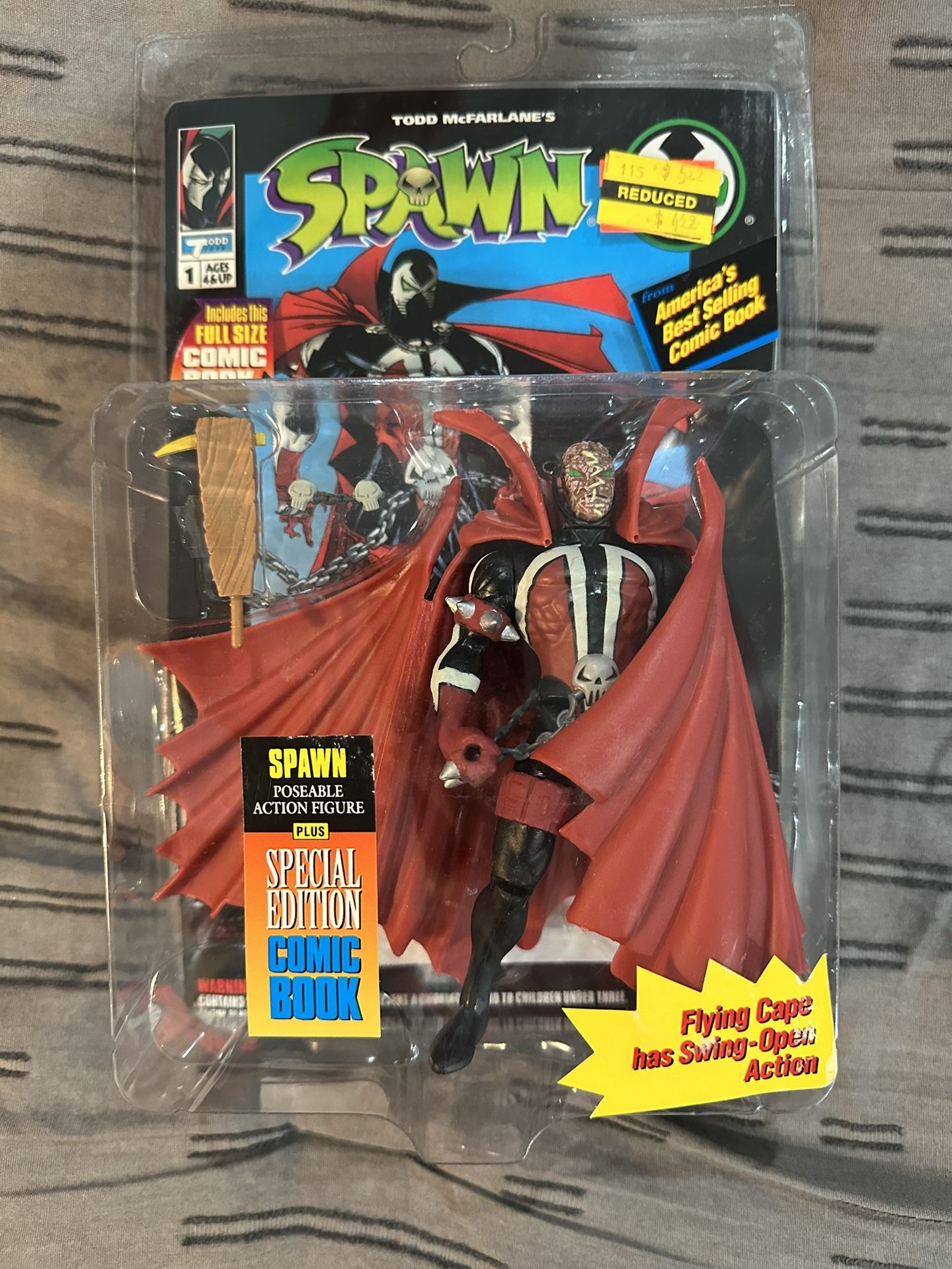 Spawn Series 1 Action Figure (w/out mask) Todd Toys 1994