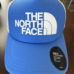 North Face Trucker Hat SnapBack Blue New