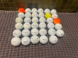 35 used mixed balls