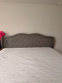 king bed frame and mattress