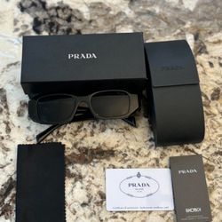 Prada, Sunglasses Black)(White Available 120$ Each