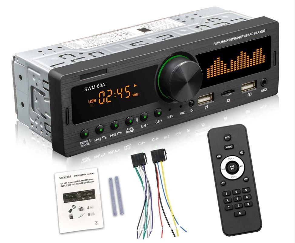 Single 1 DIN Car Radio Dual Screen Multimedia Player Bluetooth (Brand New In Box)
Esterio para carro (Nuevo)