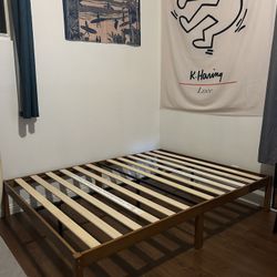 Queen Bamboo Platform Bed-frame  