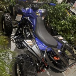  Blue 177cc CHIRUITE ATV – Clean, Powerful, Automatic w/ Reverse and LEDS for night!