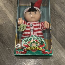 VINTAGE 1998 CABBAGE PATCH KIDS HOLIDAY BABY DOLL - FRAN IONE DECEMBER 19 Rare Special Edition New In Box
