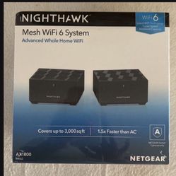 NETGEAR - Nighthawk AX1800 Mesh Wi-Fi 6 System (2-Pack) - Black