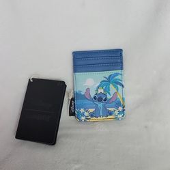Loungefly Disney Lilo and Stitch with frog on a beach cardholder 