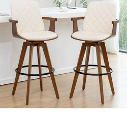 Counter Stools Set of 2 - 26 inch Swivel Counter Stools