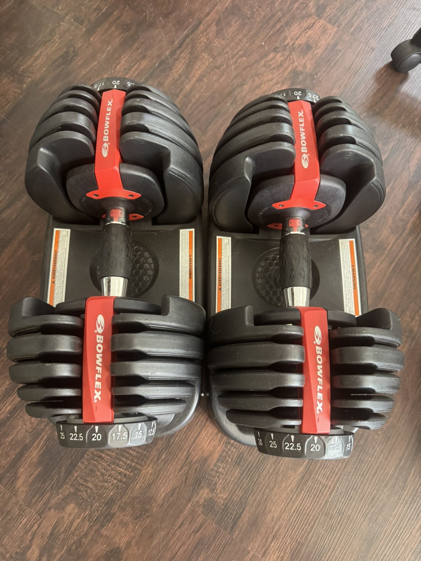 Bow Flex Adjustable Dumbbells