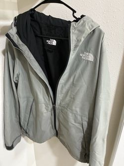 The North Face Light Gray Zip-Up Jacket