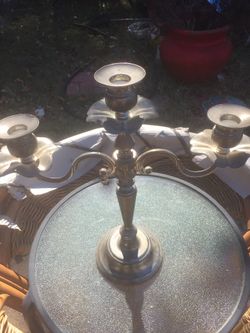 Silver candelabra