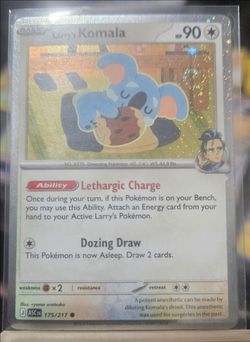 🚨 ULTRA RARE TRIPLE SWIRL 🚨 Larry’s Komala 175/217 Cosmos Holo NM/M - All 3 Swirls inside Artwork!~$60 obo
