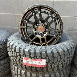 Set LT 265/70/17 Mud Terrain And New Tires Rines Nuevos Y Llantas Rims And Tires