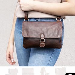 New VOYAGER WALLET PURSE BUFFALO LEATHER