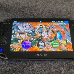 PS Vita Black 1000 series OLED Mod-ded Playstation Ps1 Psp Video Game Console