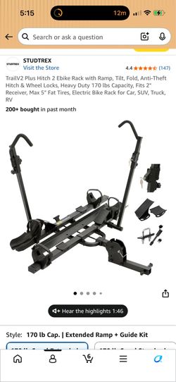 TrailV2 Plus Hatch 2 Bike Rack with Ramp