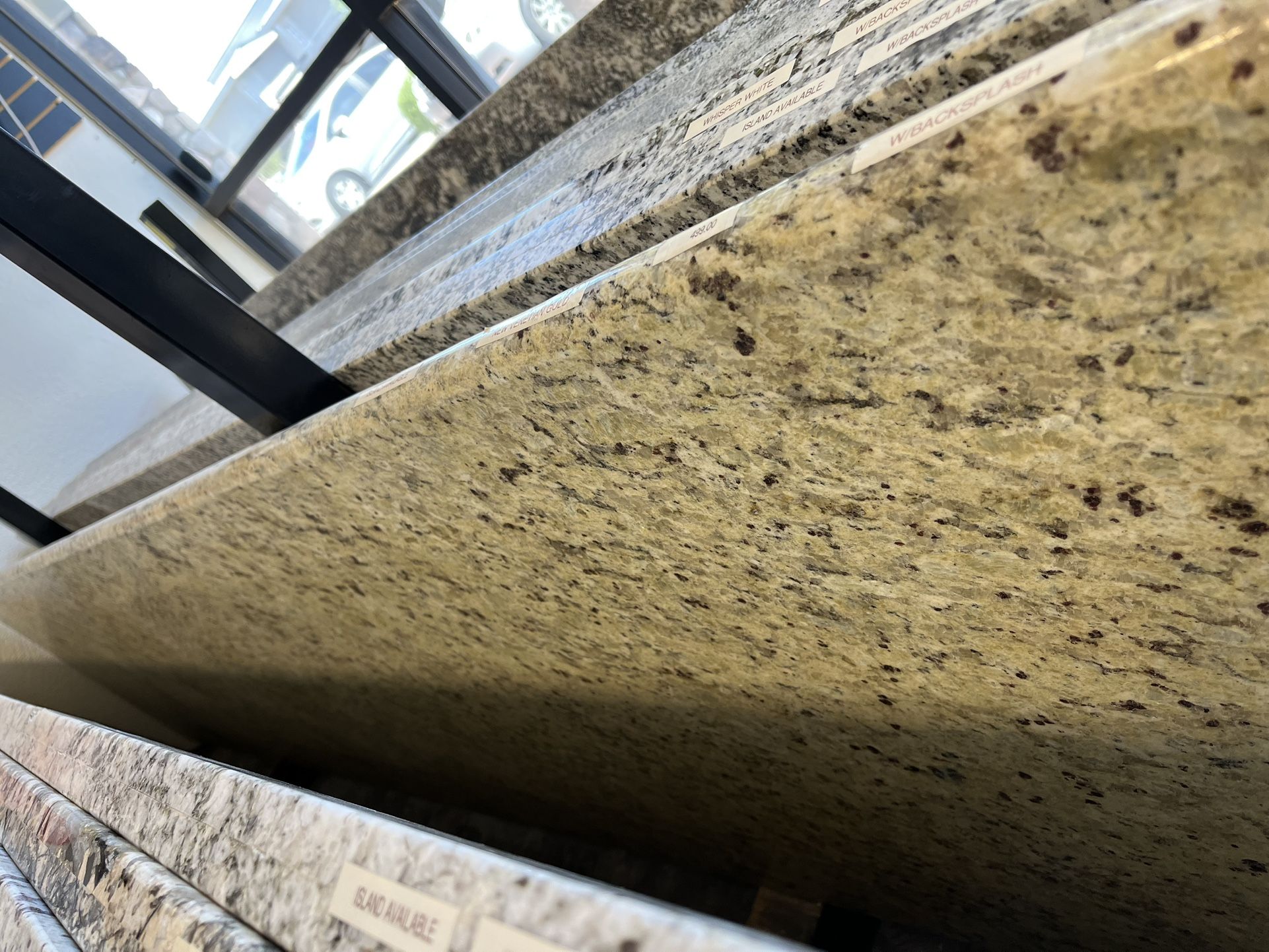 Prefab Granite Countertop 112x26 One Piece Left $179 (installation available)