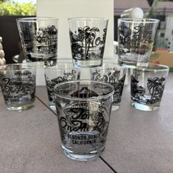 Tony’s On The Pier Redondo Beach Vintage Lowball Glasses (8)Price for All 
