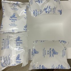 Three 10x15 styrofoam Coolers with 4 Nordic Ice Gel Packs. Like new.