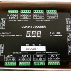 DMX 512 Decoder 32 Channel 8bit/16 Bit