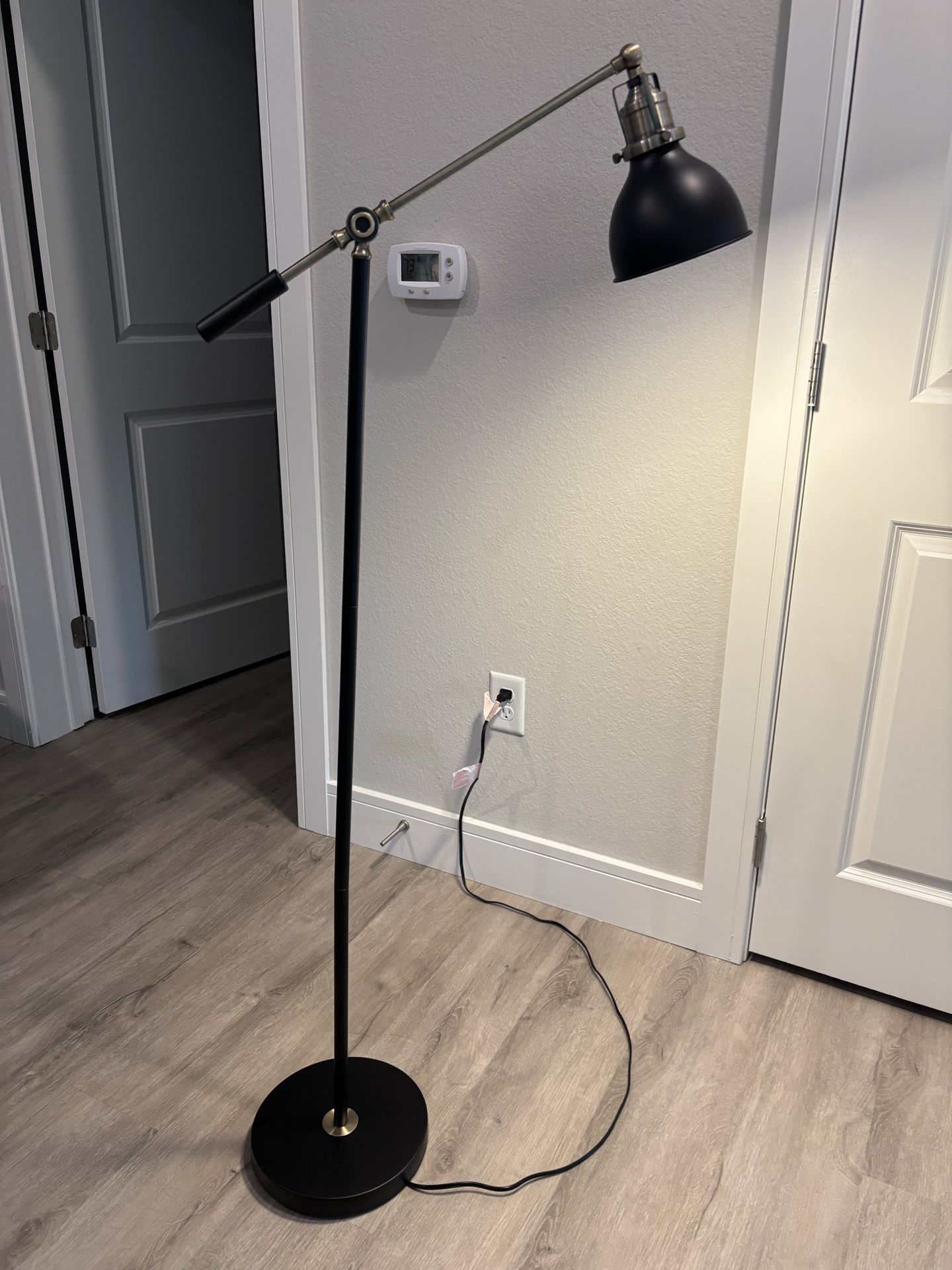 Adjustable Black Metal Floor Lamp