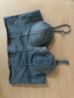Denim Bustier top