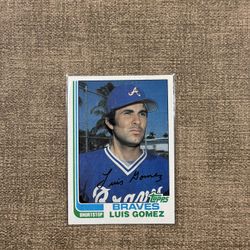 Luis Gomez 1982 Topps Vintage Baseball Card