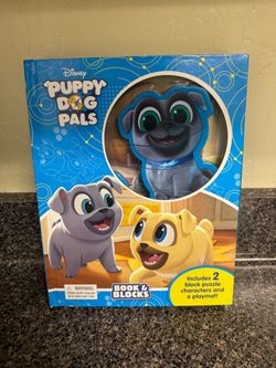 Disney Puppy Dog Pals Book & Blocks Set