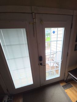 White French Patio Door insert with Glass Panels