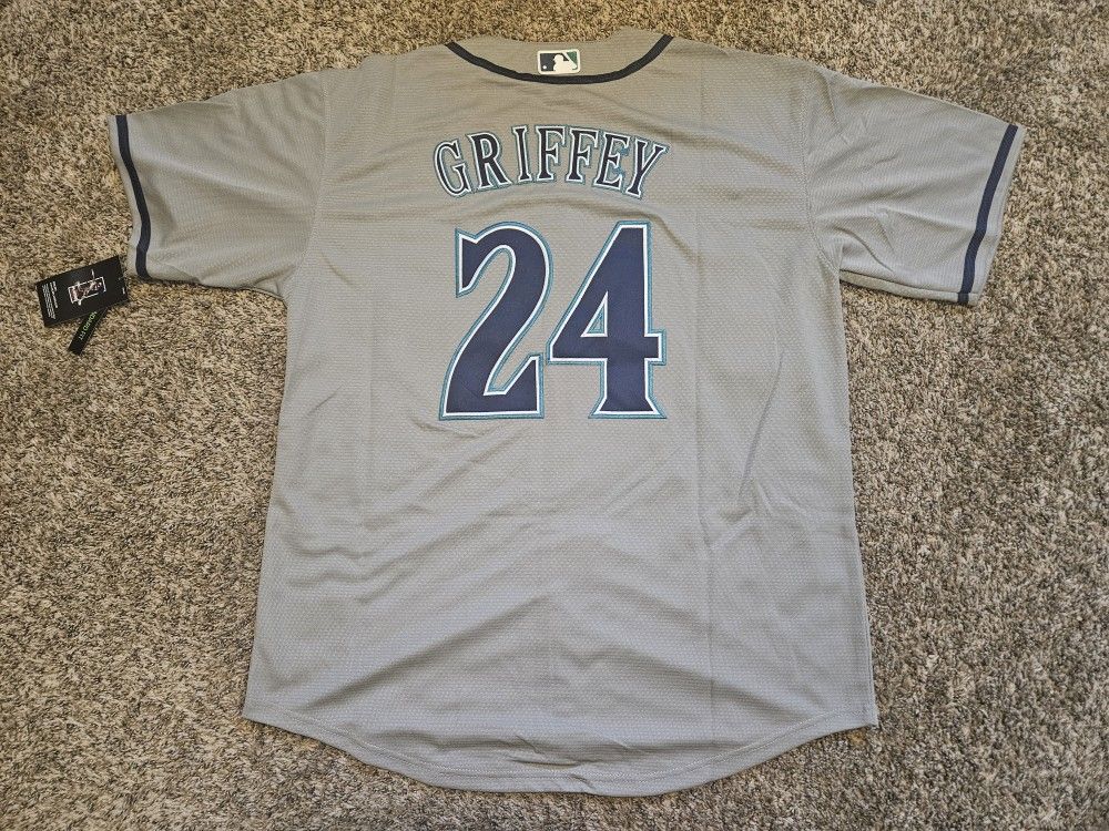 Ken Griffey Jr #24 Seattle Mariners Grey Jersey