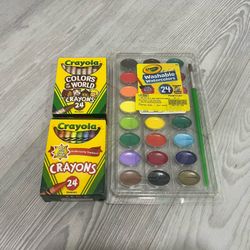 Crayola Crayons & Washable Watercolors Pan Set