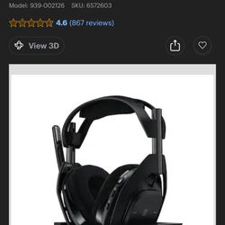 Astro A50 Gen 2 Surround Sound Headphones XBOX/pc