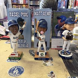 Autographed Dodgers Bobbleheads