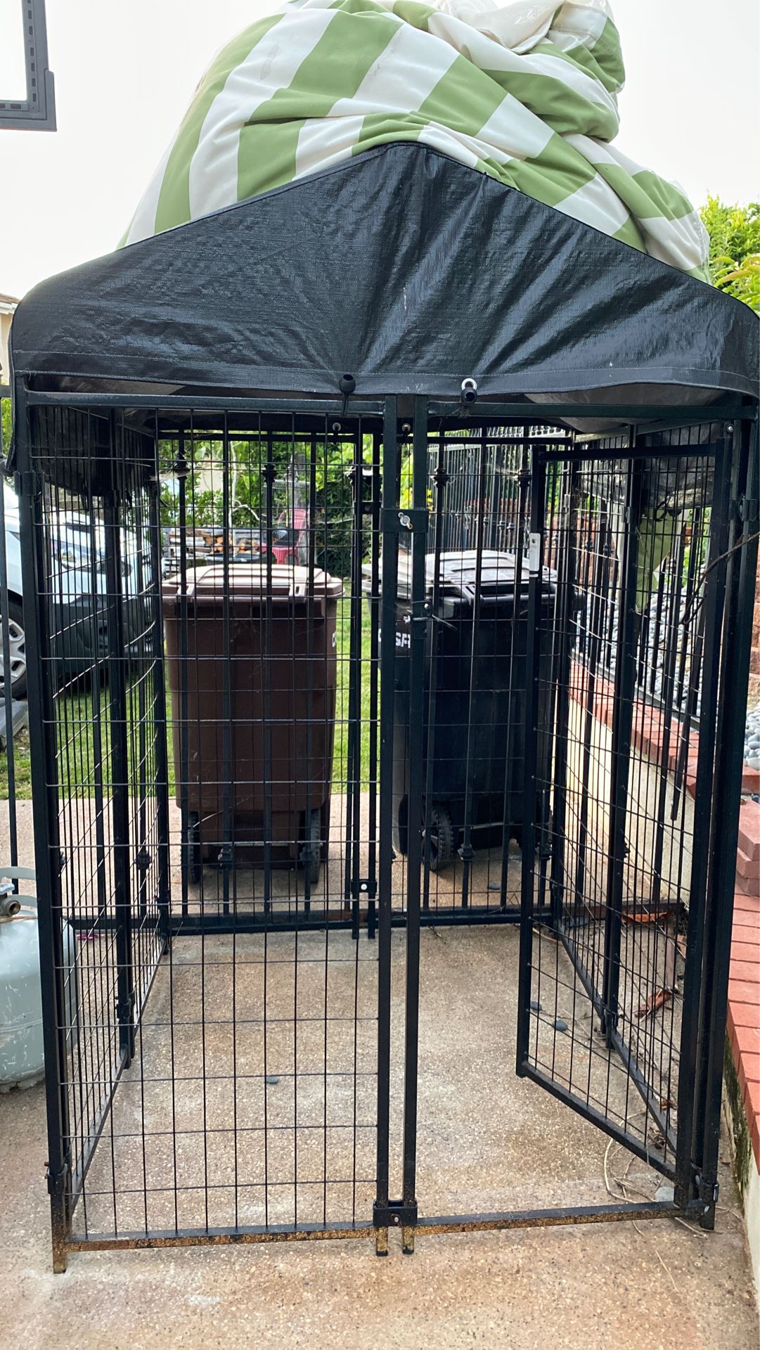 Large dog kennel
