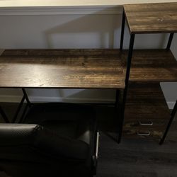 Desk and chair