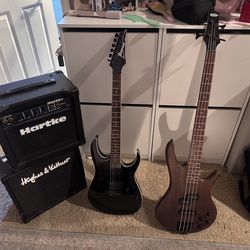 Ibanez SGR200B & Ibanez RG2EX1 with Amps