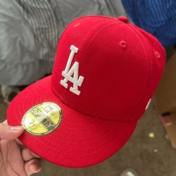 Red LA Dodgers Hat