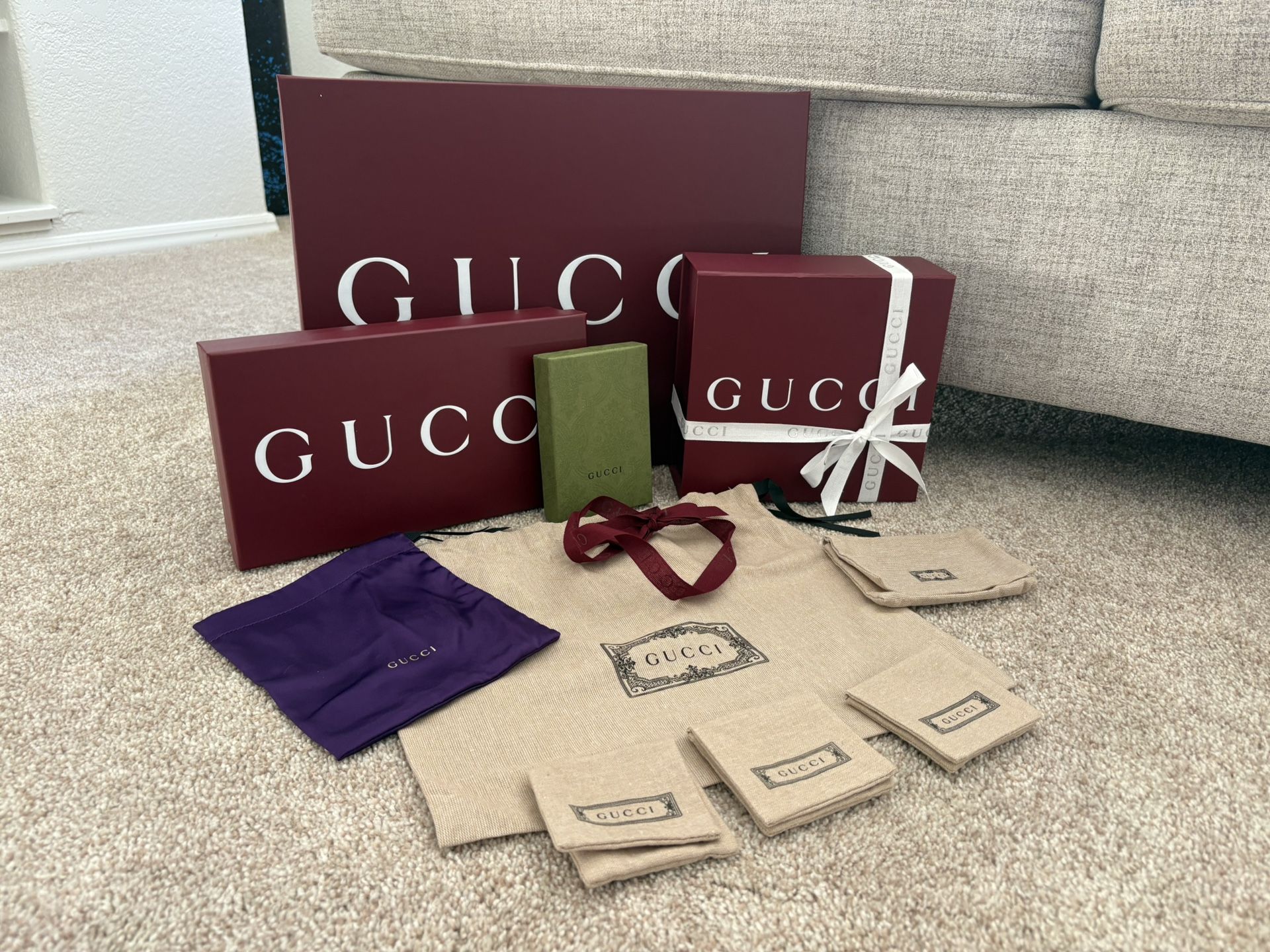 GUCCI Boxes and Bags