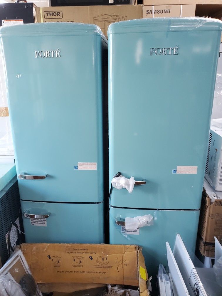 Forte Fridge 24 Inches 24 Wide By 66 Hight Botyon Freezer $975 Warranty Blue Ready To Deliver