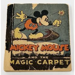 RARE Vintage 1935 Mickey Mouse and the Magic Carpet Little Book - Disneyana