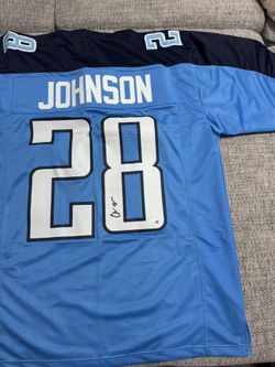 Chris Johnson signed Autograph Custom Jersey - JSA Coa - Tennessee Titans
