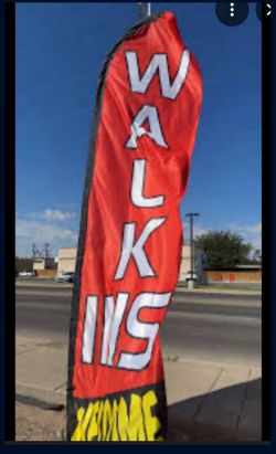 Walk ins Welcome Flag & Pole