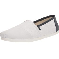 TOMS Mens Alpargata Classic Slip On Casual Shoes - White