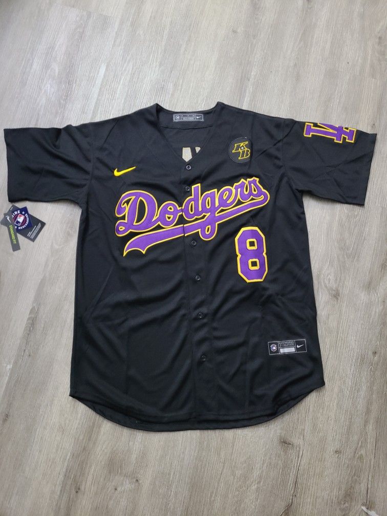 NEW Kobe Bryant 8 24 Black Dodgers Jersey All Sizes for Sale in