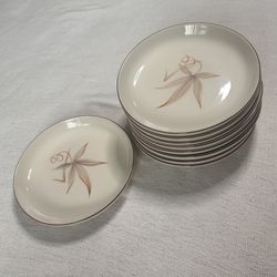 Vintage Winfield Passion Flower Plates (Set of 9) + 14" Tray – MCM 1950s (Best Offer)