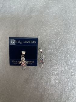 Sterling Silver Girl Charms